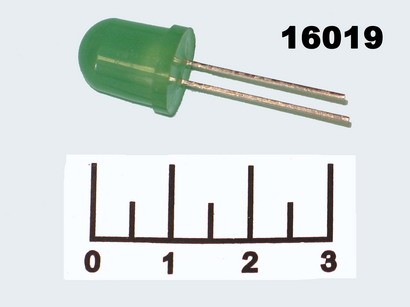Светодиод LED КИПД35И-Л зеленый 3V 10мм