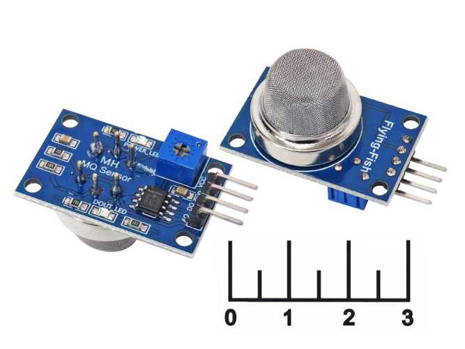 Радиоконструктор Arduino датчик бензола, спирта, дыма MQ-135