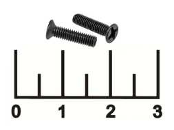 Винт М3*12мм потай черный (1 штука)