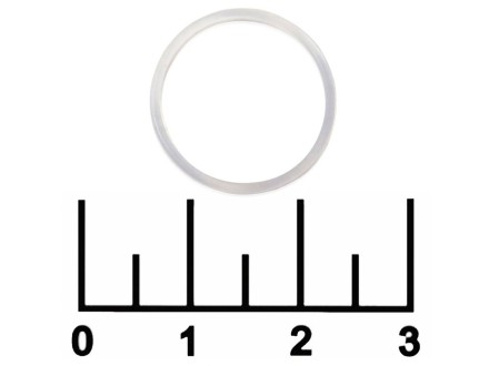 Кольцо уплотнительное силиконовое 16*1мм белое (-35...+200C) пищевое