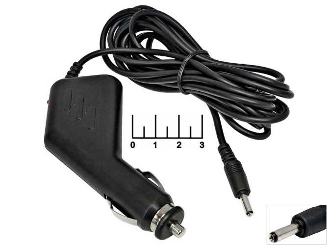 Автомобильное зарядное устройство 5V 2A (3.5*1.4) 3м