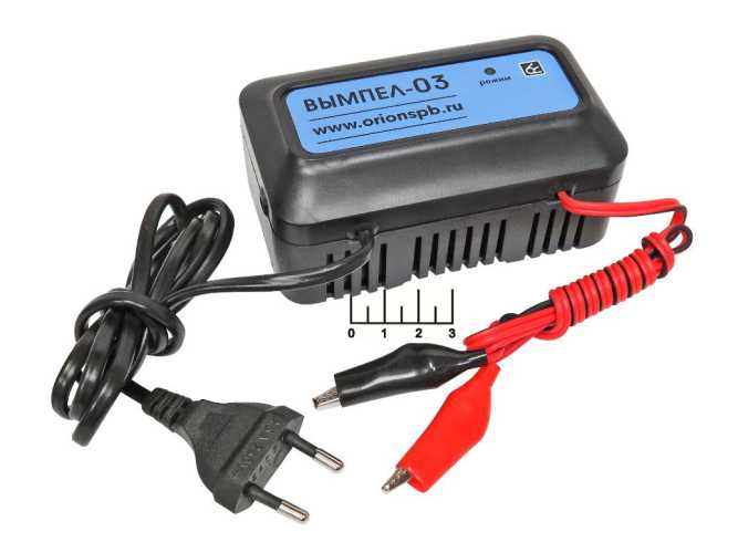 Зарядное устройство Вымпел-03 автомобильное (зажим крокодил L-50)