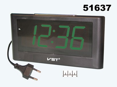 Часы цифровые VST-732-2 зеленые
