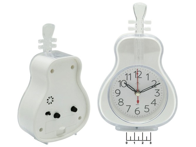 Часы-будильник кварцевые Rubin B8-005 (белые)