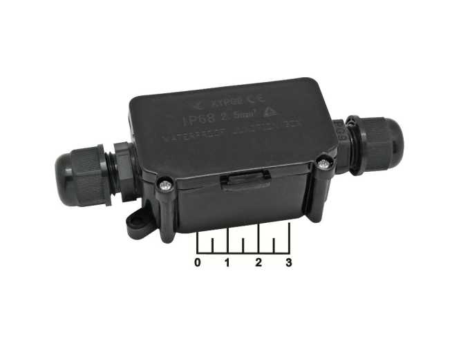 Коробка распределительная 2pin BOX-2 (PC923B) 10A/450V IP65 + клеммник нажимной 3pin