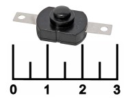 Кнопка для фонаря 12*17*8мм черная с фиксацией 2 контакта 1A 30V (PBG4) (S1554/PBS-101G1)