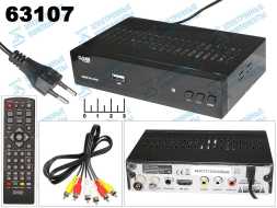Ресивер цифровой телевизионный DVB-T2 Эфир HD-600RU + медиаплеер (шнур 3RCA-3RCA)