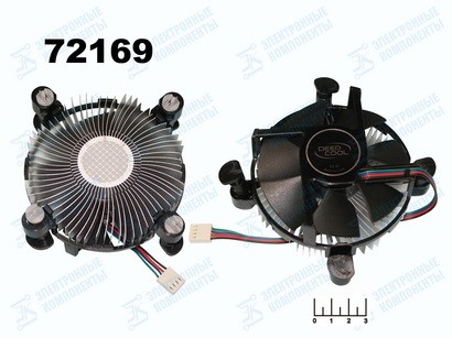 Вентилятор 12V 65W CK-11509PWM с радиатором 18-31dB (LGA 1150/1155/775) клипсы