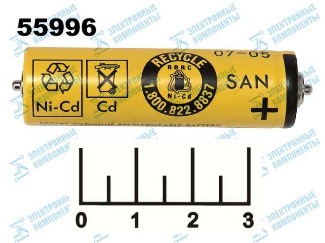 Аккумулятор для электробритвы Ni-Cd 1.2V