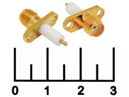 Разъем SMA гнездо в панель под 2 винта gold (S-2452-12)
