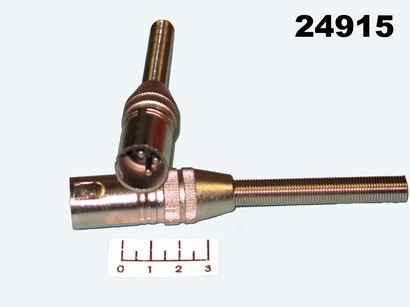 Разъем XLR штекер металл с пружиной (JD-366)