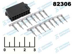 Разъем 16pin штекер MF3-2*8 M
