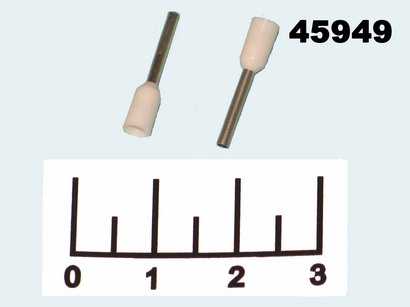 Клемма концевая (НШВИ) 0.25мм 1.1/8 (0.8мм) LT07510/DN00208 белая