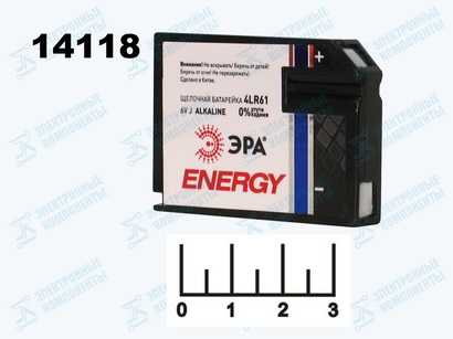 Батарейка 7K67-6V Эра J Alkaline 4LR61