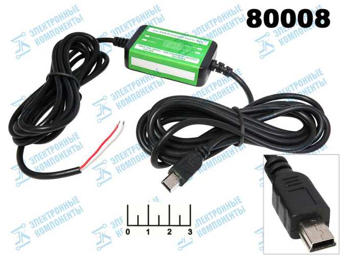 Преобразователь DC/DC вход 12-24V/выход 5V 2A mini USB (понижающий)