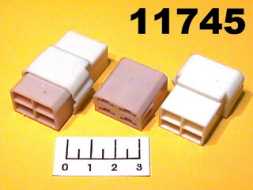 Корпус разъема 4pin в комплекте 6.3мм