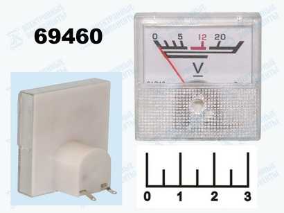 Измерительная головка вольтметр 20V 40*40мм DC