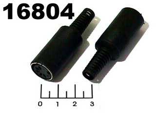 Разъем DIN 5pin гнездо на кабель (1-365)