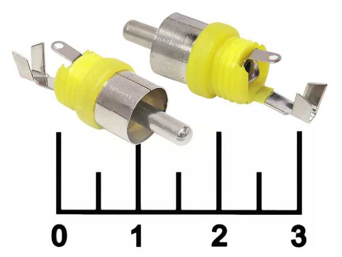 Разъем RCA штекер на кабель без корпуса