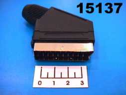 Разъем Скарт штекер gold