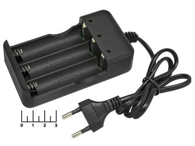 Зарядное устройство для литиевых элементов 4.2V 1A 3*18650 MD-303A