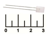 Светодиод LED L-117EGWT 2pin зеленый/красный 3мм