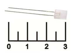 Светодиод LED L-117EGWT 2pin зеленый/красный 3мм
