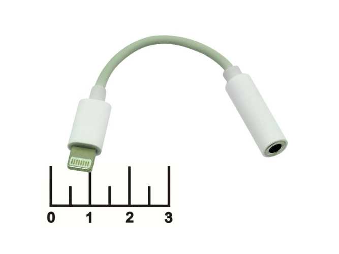 Переходник Lightning штекер/AUD 3.5 гнездо 10см OT-SMA22/GL-032 Орбита