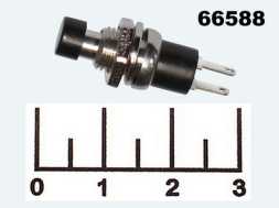 Кнопка SMPBS-R/R черная без фиксации металл 10B (PBS-10B-2/D-301)