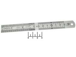 Линейка металлическая 15см/3 дюйма