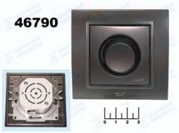 Выключатель-регулятор (диммер) 800W EL-BI Zena черный металлик