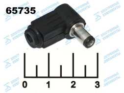 Разъем питания штекер 5.5*2.1мм на кабель угол (14-0312) (SZC-0028D) (18-0038)