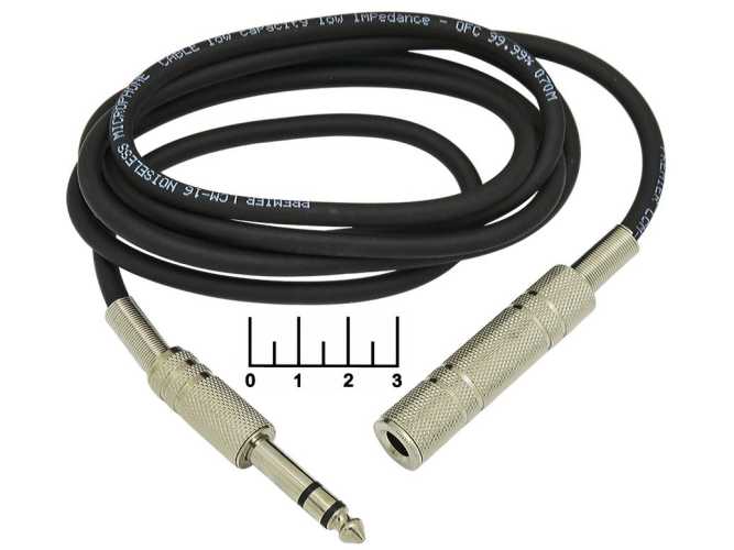 Шнур AUD 6.3-AUD 6.3 гнездо стерео 3м