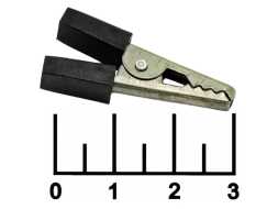 Зажим крокодил L-30 черный (8-0029)