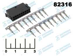 Разъем 18pin штекер MF3-2*9 M