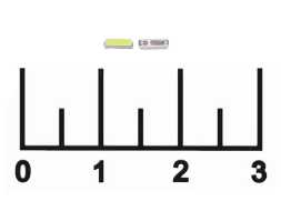 Светодиод LED 0.2W 3V 4014W 4500K 30lm SMD (мал.конт +)