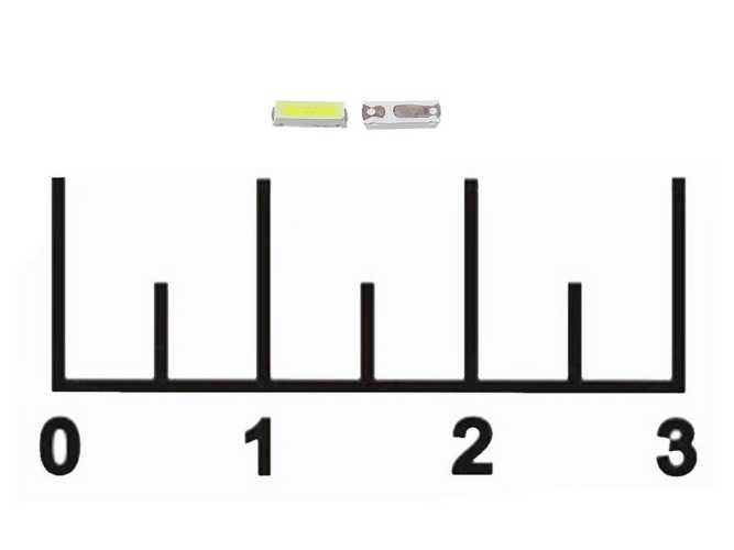 Светодиод LED 0.2W 3V 4014W 4500K 30lm SMD (мал.конт +)