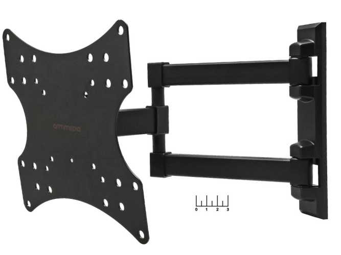 Кронштейн настенный для телевизора 20&amp;quot;-43&amp;quot; 20кг MRM Media Mars-4