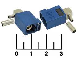 Разъем Fakra C гнездо обжимной на кабель угол