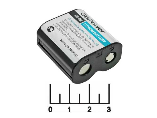 Батарейка CR-P2 6V GoPower Lithium