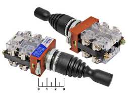 Джойстик 3-х позиционный с фиксацией 8 контактов HKL-C12-2