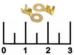 Клемма кольцевая 3мм латунь Mesa TS2404 DP