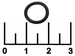 Кольцо уплотнительное силиконовое 9*1.5мм (12*1.5) черное (-25...+100C) пищевое