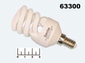 Лампа энергосберегающая 13W E14 2700K белый теплый витая Camelion CF13-AS-T2
