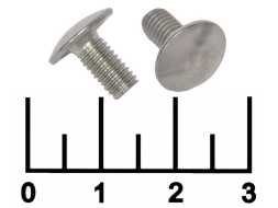 Болт М5*10мм (1 штука) мебельный