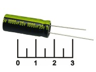 Конденсатор электролитический ECAP 1000мкФ 35В 1000/35V 1028 105C (WL)