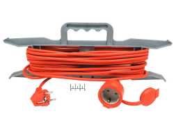 Удлинитель электрический 1/10м с землей на рамке Universal УШ-10 (ПВС 3*0.75) (max-10A)