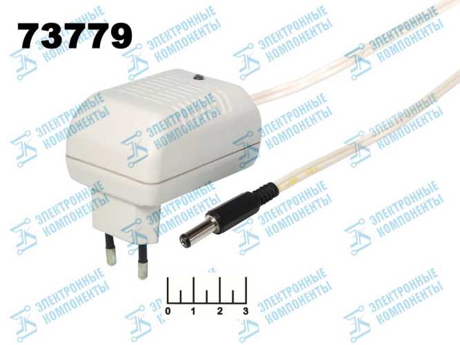 Зарядное устройство 12V 0.3A Кедр (5.5*2.1)