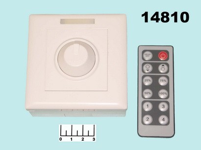 Диммер 12-24V 8A для регулирования яркости LED с ПДУ IR-A01