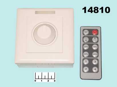Диммер 12-24V 8A для регулирования яркости LED + ПДУ IR-A01